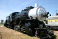 4-8-4 Steam locomotive 555 at Railroad Museum. Galveston, TX.