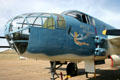 Nose of B-25 Mitchell at Lone Star Flight Museum. Galveston, TX.
