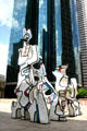 Monument to the Phantom sculpture by Jean Dubuffet & Wells Fargo Plaza. Houston, TX.