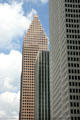 Bank of America Center, Public Works Building & One Shell Plaza. Houston, TX.