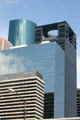 Centerpoint Energy Plaza roof shade with hole. Houston, TX.