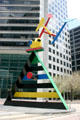 Parsonage & Birds sculpture by Joan Miró at base of JPMorganChase Tower. Houston, TX.