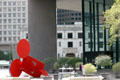 New Public Library with Geometric Mouse X sculpture by Claus Oldenburg. Houston, TX.
