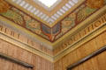 Ceiling frieze with symbols of Texas at Houston City Hall. Houston, TX.
