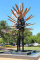 Points of View sculpture {1991} by James Surls in Market Square Park. Houston, TX.
