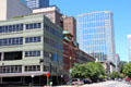 Mix of heritage & modern buildings near Market Square Park. Houston, TX.
