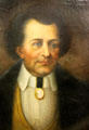 Mirabeau B. Lamar, 2nd President of Republic of Texas, portrait at San Jacinto Monument museum. San Jacinto, TX.
