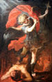 Archangel St Michael painting by Claudio Coello of Spain at Museum of Fine Arts, Houston. Houston, TX.