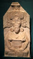 Lord Itzam K'an Ahk II limestone stela from Petén, Guatemala at Museum of Fine Arts, Houston. Houston, TX.