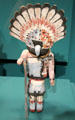 Wooden Hopi Kachina doll at Museum of Fine Arts, Houston. Houston, TX.
