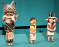 Wooden Hopi Kachina dolls at Museum of Fine Arts, Houston. Houston, TX.