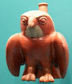 Moché ceramic hawk vessel at Museum of Fine Arts, Houston. Houston, TX