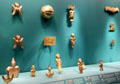 Collection of Quimbaya culture gold figures from Colombia at Museum of Fine Arts, Houston. Houston, TX.