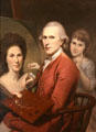 Self-Portrait with Angelica & Portrait of Rachel by Charles Willson Peale at Bayou Bend. Houston, TX.