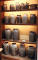 Texas stoneware jug & crock collection including Guadalupe Pottery at Bayou Bend. Houston, TX.