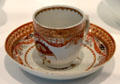 Porcelain coffee cup & saucer from China at Bayou Bend. Houston, TX.