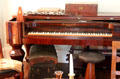 Square grand piano by R. Glenn & Co., New York at Kellum-Noble House at Sam Houston Park. Houston, TX.