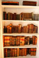 Book collection at Kellum-Noble House at Sam Houston Park. Houston, TX.