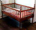 Child's crib at Kellum-Noble House at Sam Houston Park. Houston, TX.