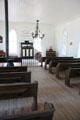 Interior of St. John Church at Sam Houston Park. Houston, TX.