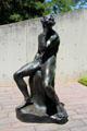 Adam bronze sculpture by Emile-Antoine Bourdelle at Cullen Sculpture Garden of Museum of Fine Arts, Houston. Houston, TX.