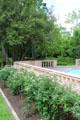 Pool & garden at Rienzi house museum. Houston, TX.
