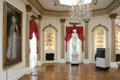 Ballroom with porcelain & painting collections at Rienzi house museum. Houston, TX.