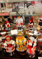 Dolls in Czech native costumes at Czech Cultural Center. Houston, TX.