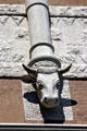 Driskill Hotel carving of cows head. Austin, TX.