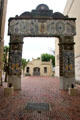 Tiles decorating Urrutia Arch San Antonio Museum of Art. San Antonio, TX.