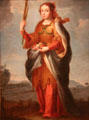 St Dorothy of Cappadocia painting by José Joaquín Esquivel of Mexico at San Antonio Museum of Art. San Antonio, TX.