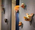 Collection of masks figures from Mexico & Latin America at San Antonio Museum of Art. San Antonio, TX.