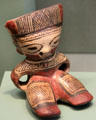 Earthenware seated figure from Nicoya Region, Costa Rica at San Antonio Museum of Art. San Antonio, TX.