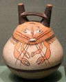 Nazca culture earthenware vessel with crab motif from South Coast Peru at San Antonio Museum of Art. San Antonio, TX