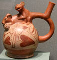 Mochica culture earthenware vessel copulating rats from Northern Peru at San Antonio Museum of Art. San Antonio, TX.
