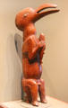 Wood anthropomorphic bird deity from Easter Island at San Antonio Museum of Art. San Antonio, TX