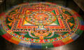 Tibetan medicine Buddha sand mandala at San Antonio Museum of Art. San Antonio, TX.