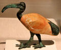 Egyptian bronze & alabaster ibis mummy coffin at San Antonio Museum of Art. San Antonio, TX