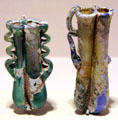Glass cosmetic tube from Eastern Mediterranean at San Antonio Museum of Art. San Antonio, TX.