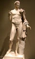 Roman Lansdowne marble Trajan statue at San Antonio Museum of Art. San Antonio, TX.