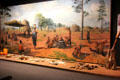 Diorama of Caddo native life & artifacts at Institute of Texan Cultures. San Antonio, TX.