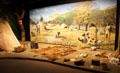 Diorama of native life & artifacts at Institute of Texan Cultures. San Antonio, TX.