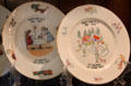Pioneer Flour mills anniversary ceramic plates at Guenther House Museum. San Antonio, TX.