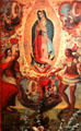 Our Lady painting with Indian at Mission San Juan Capistrano. San Antonio, TX.