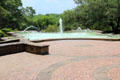 Garden fountain & terraces at McNay Art Museum. San Antonio, TX.