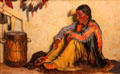 Old War Drummer painting by Joseph Henry Sharp of Taos at McNay Art Museum. San Antonio, TX.