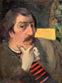 Portrait of the Artist with Idol painting by Paul Gauguin at McNay Art Museum. San Antonio, TX
