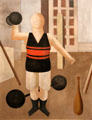 The Gymnast painting by George Grosz at McNay Art Museum. San Antonio, TX.