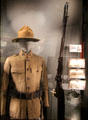 Uniform & objects from Spanish-American War at National Museum of the Pacific War. Fredericksburg, TX.