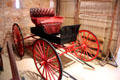 Horse-drawn carriage at Pioneer Museum. Fredericksburg, TX.